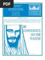 Hrist THE ING Arish: Iocese OF Oliet