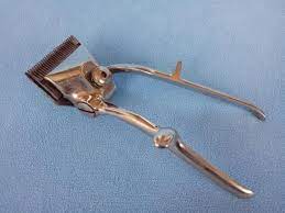 Delta Solingen Hair Clipper Vintage German Trimmer Antique Mechanical Beard Clippers Manual Haircut Metal Machin Hair Clippers Clippers Nose Hair Trimmer