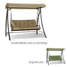 Garden Winds Replacement Canopy Top For Rus422wwm Swing Replacement Canopy Top Cover Only Metal Frame Not Included Walmart Com Outdoor Swing With Canopy Replacement Canopy Wicker Patio Furniture Sets