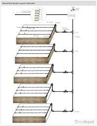 Raised Bed Sample Irrigation Designs Raised Bed Irrigation Drip Irrigation Diy Raised Garden Beds Irrigation