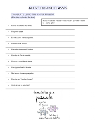 A worksheet to practice the interrogative pronouns with 5 different types of exercises. Translation And Word Order Worksheet