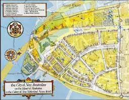 New york city was previously known as nieuw amsterdam (or new amsterdam in dutch). New Amsterdam 1660 Overlay Map This Image Shows Today S Streets Below The Original Yellow New Amsterdam Map Nyc History New Amsterdam Nyc Map