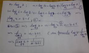 Sau log2 x = 1, de unde x = 2. X Log In Baza 7 Din 2 A Log In Baza 2 Din 21 B Log In Baza 2 Din 6 Calculati X In Functie De A Si Brainly Ro