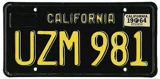 Black And Yellow California License Plate California Dmv Bringing Back Classic Black License Plates With Images License Plate California Classic Black
