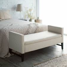 Camabel folding ottoman storage bench cube 44 inch hold up 700lbs faux leather long chest with memory foam seat footrest padded upholstered stool for bedroom box bed coffee. Upholstered Backless Storage Bench End Of Bed Entryway Bedroom Modern Ottoman Ebay