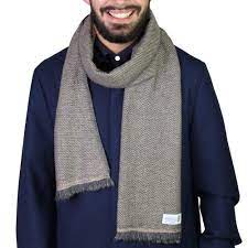 Un large choix de pulls, gilets & accessoires à tricoter avec amour. Echarpe Homme Femme Camel Anthracite Cachemire Et Laine