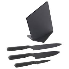 Jamfora Messerblock 3 Messer Schwarz Ikea Osterreich In 2020 Knife Block Knife Kitchen Knives
