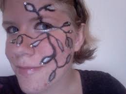 vine makeup a face painting drawing