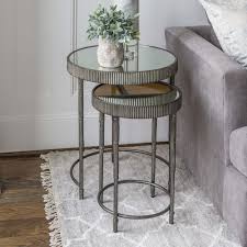Accent Nesting Tables Silver Set Of 2 In 2020 Living Room Decor Neutral Nesting Tables Living Room Decor Apartment
