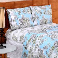 Jogo de lençol para mini cama. Jogo Lencol Casal Queen Azul Estampado Ponto Palito 4 Pecas Leroy Merlin