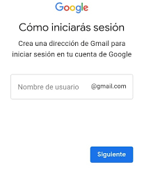 Si ves una página de descripción de gmail en. Como Crear Una Cuenta De Correo Gmail Argentina Gob Ar