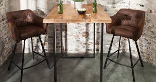 Massiver Bartisch Iron Craft 120cm Natur Mangoholz Industrial Design Riess Ambiente De Bartisch Mangoholz Massivholztisch