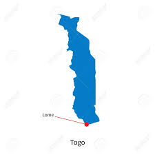 Carte Detaillee Du Togo Et La Capitale Lome Clip Art Libres De Droits Svg Vecteurs Et Illustration Image 31102745