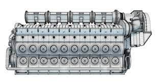 3d Electro Motive Emd Locomotive Diesel Engine Model Diesel Engine Diesel Engineering