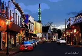 Small Town Charm Grass Valley Ca Pop Art Digital Art 13 X 19 Print Grass Valley Small Towns Nevada City