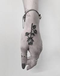Rose Hand Tattoo Rose Hand Tattoo Hand Tattoos Thumb Tattoos