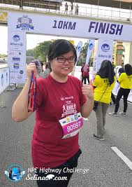 A runner's time will be accumulated for these 2 highway events and there will be a winner for the shortest accumulated time. Conquered Npe Highway 10km Ijm Allianz Duo Challenge 2019 Malaysia Selina Wing Deaf Geek Blogger