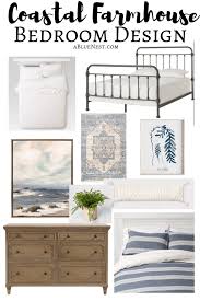 Coastal Farmhouse Bedroom Design A Blue Nest Bedroom Design Coastal Bedroom Decorating Coastal Bedrooms