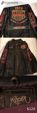 Roper Brand Indian National Finals Rodeo Coat Fashion Wool Jacket Anderson Bean Boots