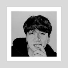 Min Suga, an art print by Tulsi sharma