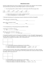 If you want to download the image of genetics worksheet answer key or spongebob genetics worksheet answers kidz activities, simply right click the image and choose save as. Bikini Bottom Genetics