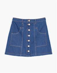 15 Faldas Con Botones Para Ir A La Ultima Esta Primavera Falda De Mezclilla Faldas Denim Conjuntos Con Falda De Mezclilla