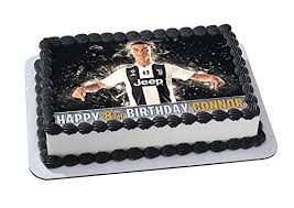 Juventus football club (from latin: Cristiano Ronaldo Cr7 Juventus Cake Topper Edible Image Personalized Birthday 1 4 Sheet Custom Sheet Party Birthday Sugar Frosting Transfer Fondant Image Best Quality Edible Image For Cake Buy Online In India