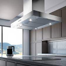 The more powerful the hood, the larger the duct. Xo Appliance 36 Fabriano 600 Cfm Convertible Island Range Hood Reviews Wayfair Ca