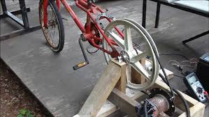 Cool Diy Video How To Build A Homemade Bicycle Generator From Junk Outputs 100 Watts 45v Dc Practic Diy Generator Diy Solar Panel Solar Panels For Home