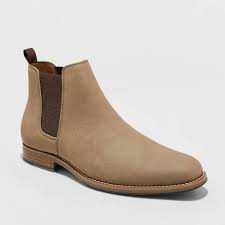 Chelsea boots for men can make an outfit look grunge or polished, depending on how you style them. Men S Ashford Chelsea Boots Goodfellow Co Tan Target