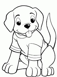 Printable dog coloring page to print and color for free : Puppys Coloring Pages Coloring Home