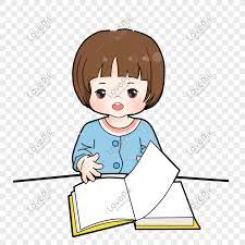 Gambar anak membaca buku kartun hitam putih. Menakjubkan 30 Gambar Kartun Orang Sedang Membaca Buku Gambar Kartun Ku