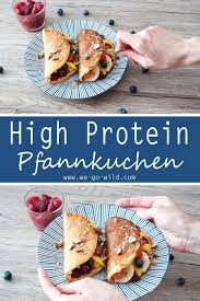 Lupinenmehl Pfannkuchen Mit Roter Kirschgrutze Und Obst We Go Wild Rezept Lupinenmehl Gesunde Pfannkuchen Pfannkuchen