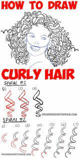 How To Draw Curly Hair Drawing Spiral Curls Tutorial How To Draw Step By Step Drawing Tutorials How To Draw Hair Curly Hair Styles Drawing Tutorial