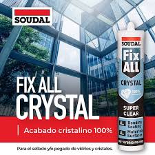 Fix All Crystal SOUDAL Peg Transp Alta Adher Y Resistencia(Calidad Del