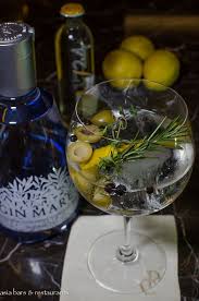 Gin Tonic Gin Mare 1724 Tonic Spain Juniper Berries Lemon Peel Rosemary Olives Http Www Asia Bars Com Foodie Fun Gin And Tonic Rosemary Cocktail