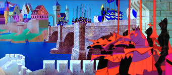 Centuries ago in the past, the witch, who doesn't like beauty, puts her to sleep, then flies throughout the castle spreading sleep powder, placing all into slumber. Week 16 Sleeping Beauty John S Disney Movie Year