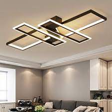 modern led deckenleuchte 4 ring design deckenlampe mit fernbedienung dimmbar wohnzimmerleuchte schlafzimmerlam in 2020 wohnzimmer leuchte led deckenleuchte deckenlampe