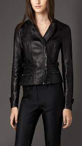 2 795 Burberry Nappa Leather Biker Jacket Leather Jacket Stylish Jackets Black Leather Biker Jacket