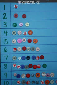 Math Activities For Preschoolers Button Counting The Well Nourished Nest Math Activities Preschool Preschool Activities Fun Math Activities