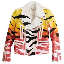 Painting multiple choice question review. Faith Connexion Hand Painted Tag Biker Jackets Cotton Multiple Colors Ref 229853 Joli Closet
