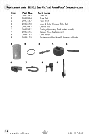 Bissell Powerforce Helix Belt Size Bissell Powerforce Compact Support And Manuals