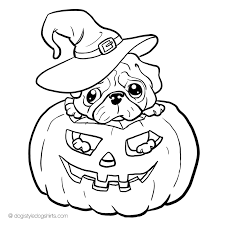 Make a fun coloring book out of family photos wi. Pug Coloring Pages To Download And Print For Free Puppy Coloring Pages Dog Coloring Page Halloween Coloring Sheets