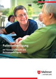 Mit vorsorgevollmacht und patientenverfügung alles regeln für den fall, dass sie nicht mehr selbst bestimmen können. Malteser Broschure Zur Patientenverfugung Mit Vordruck