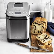 Hamilton beach bread maker machine 2 lb capacity digital, programmable, 12 settings + gluten free, dishwasher safe pan + 2 kneading paddles, black. Cuisinart Bread Maker Williams Sonoma