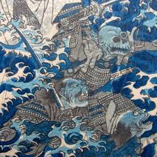 Mitsukuni Defying The Skeleton Spectre Invoked By Princess Takiyasha Utagawa Kuniyoshi Kuniyoshi Japanese Prints Japan Illustration