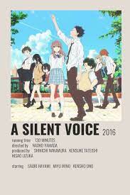 See more ideas about minimalist poster, anime printables, anime. A Silent Voice Poster By Cindy Anime Films Anime Canvas Anime Minimalist Poster