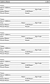 Address Book Template Address Book Template Book Template Address Books