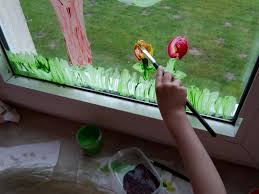 Fensterbild Mit Fingerfarben Diy Der Familienblog Für
