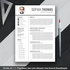 Creative Resume Cv Template For Ms Word Modern Curriculum Vitae Template Professional Resume Design Teacher Resume Format 1 3 Page Resume Instant Download Resumedesignco Com